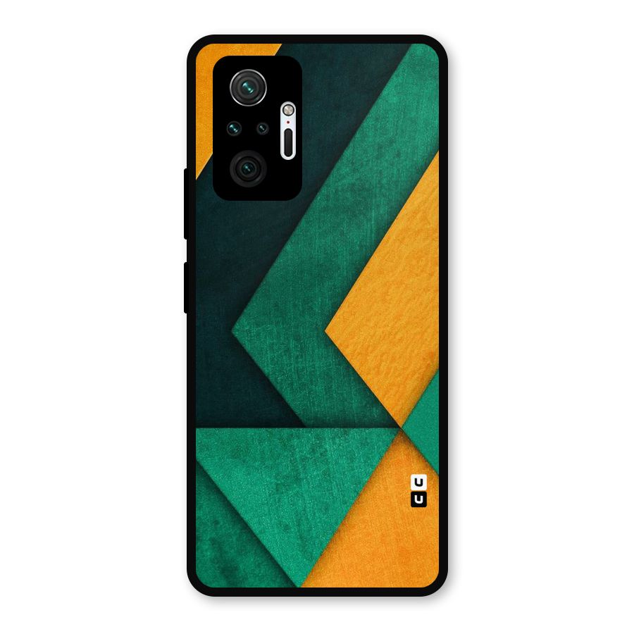 Rugged Abstract Stripes Metal Back Case for Redmi Note 10 Pro Max