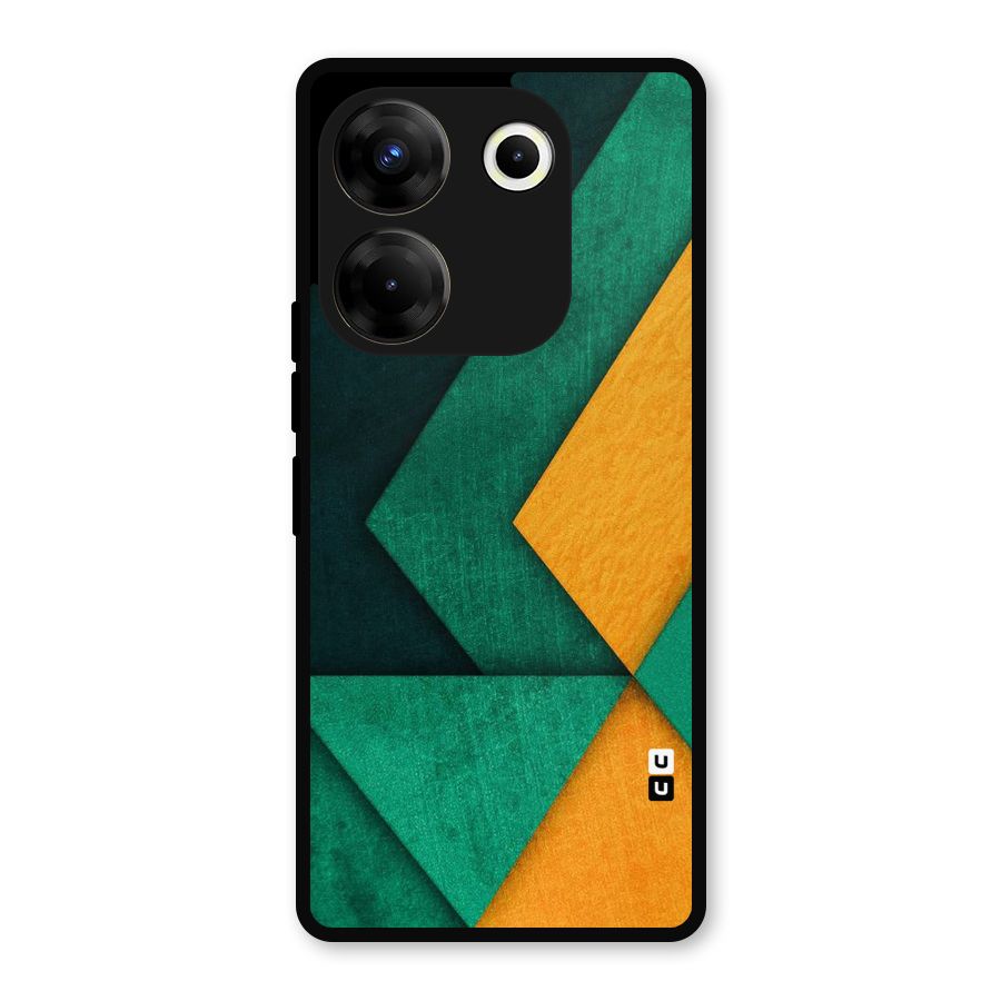Rugged Abstract Stripes Metal Back Case for Tecno Camon 20