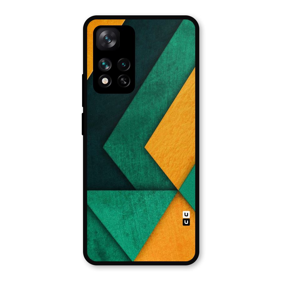 Rugged Abstract Stripes Metal Back Case for Xiaomi 11i Hypercharge 5G