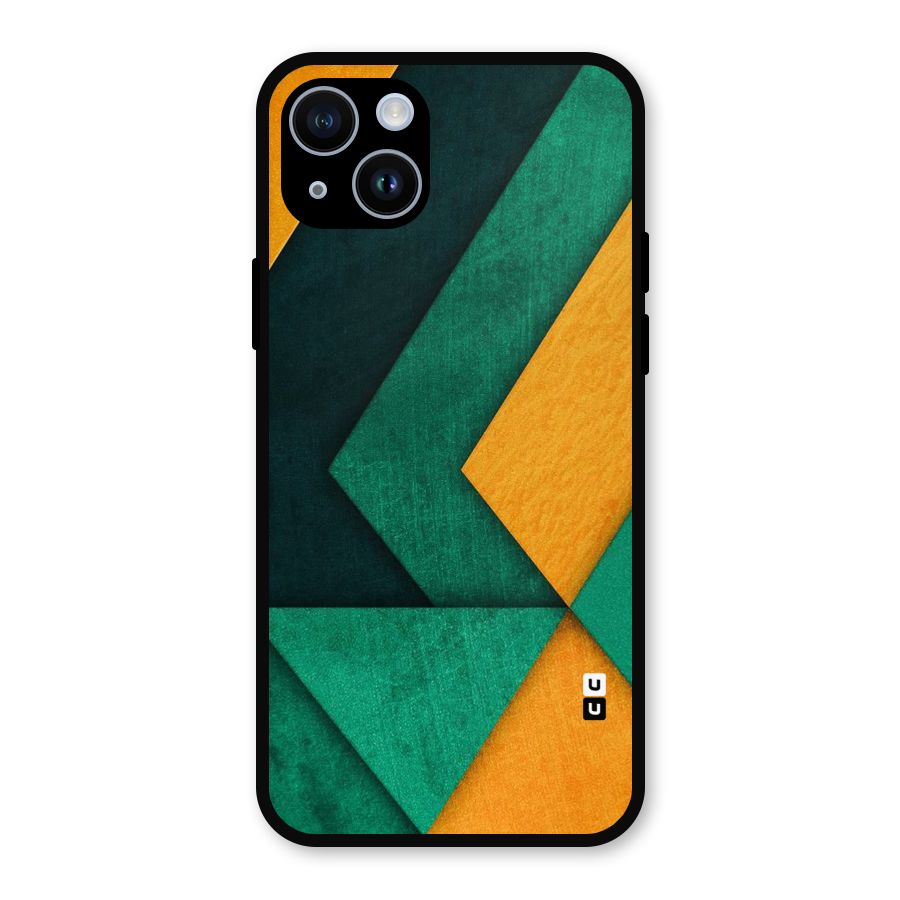 Rugged Abstract Stripes Metal Back Case for iPhone 14