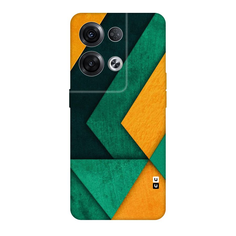 Rugged Abstract Stripes Original Polycarbonate Back Case for Oppo Reno8 Pro 5G
