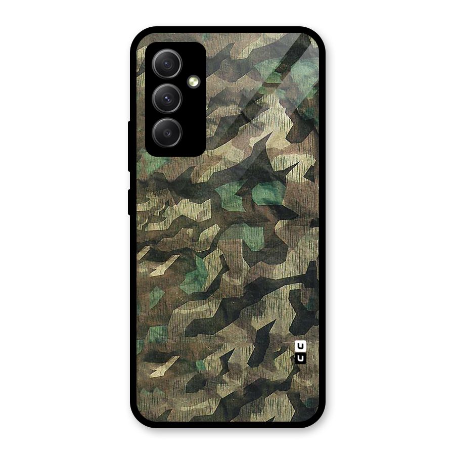 Rugged Army Glass Back Case for Galaxy A34