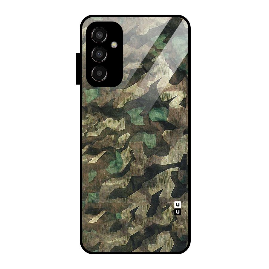 Rugged Army Glass Back Case for Galaxy F13