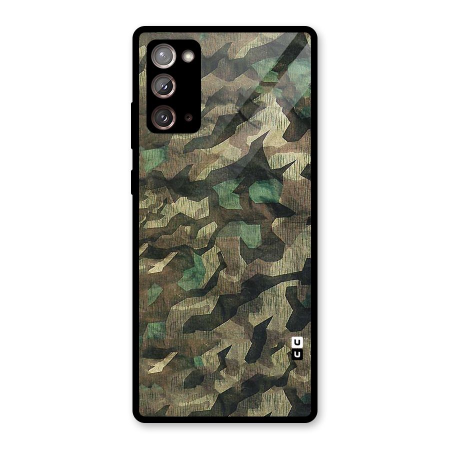 Rugged Army Glass Back Case for Galaxy Note 20