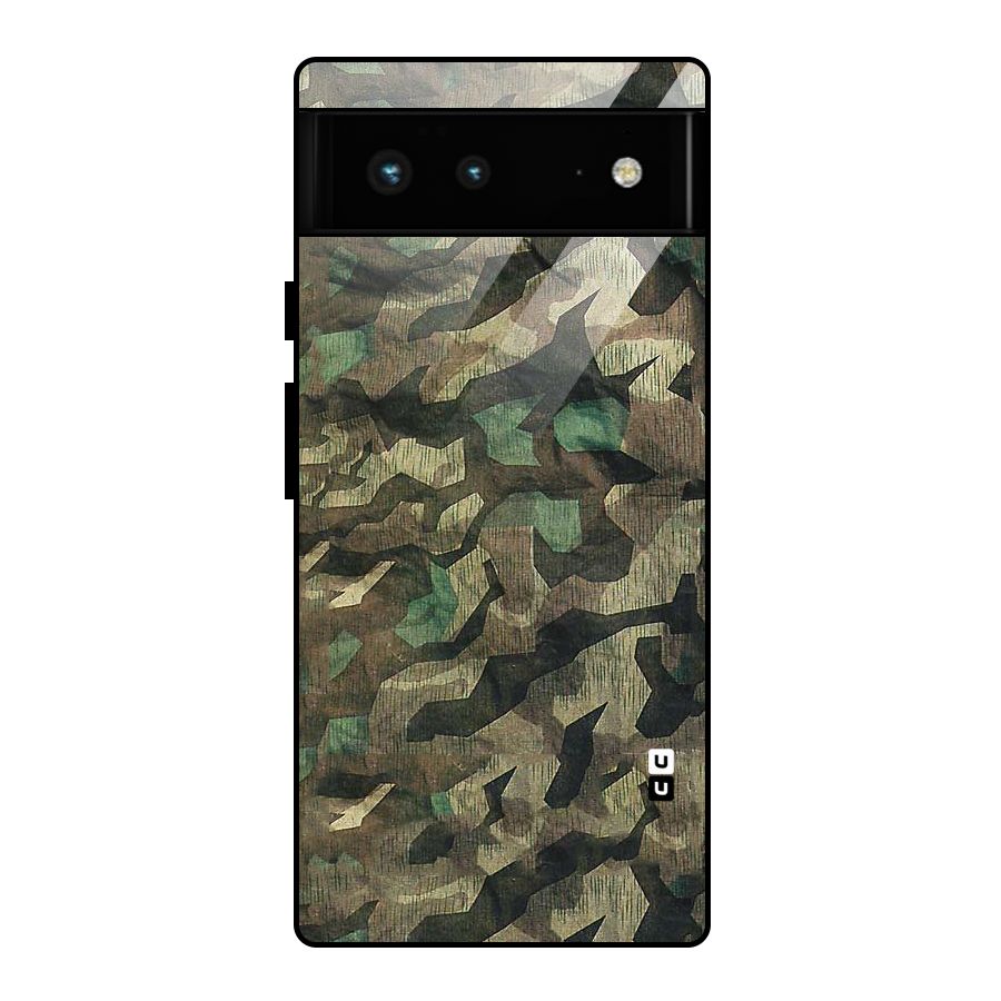 Rugged Army Glass Back Case for Google Pixel 6