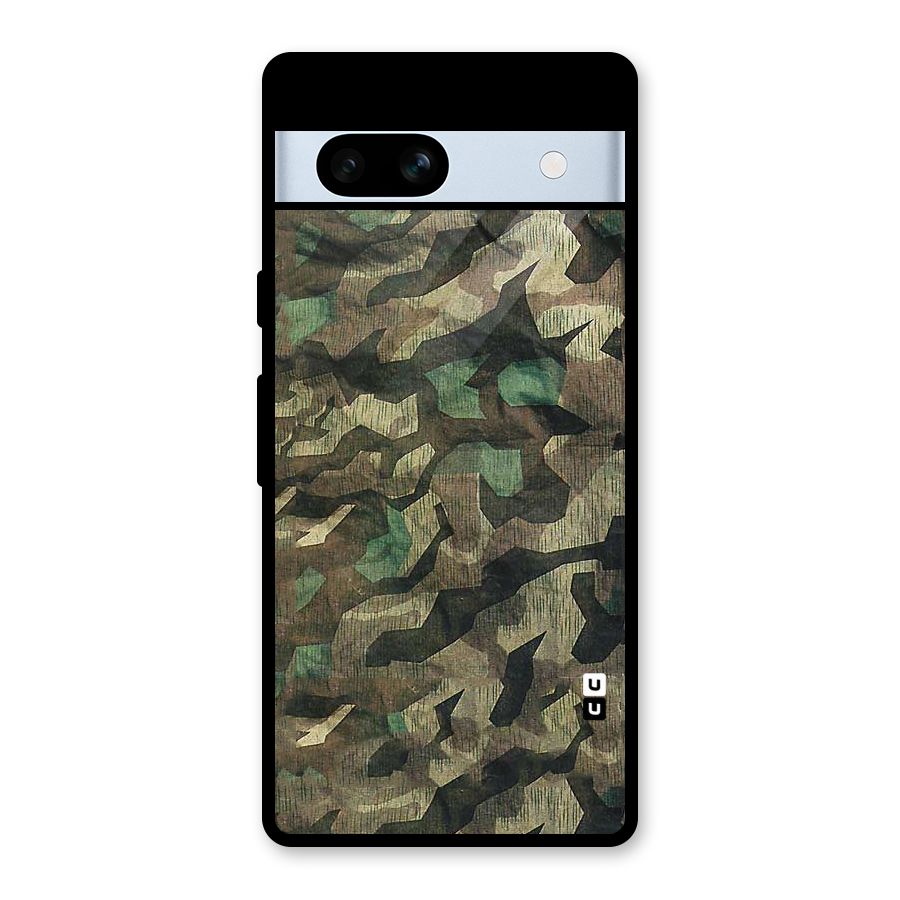 Rugged Army Glass Back Case for Google Pixel 7a