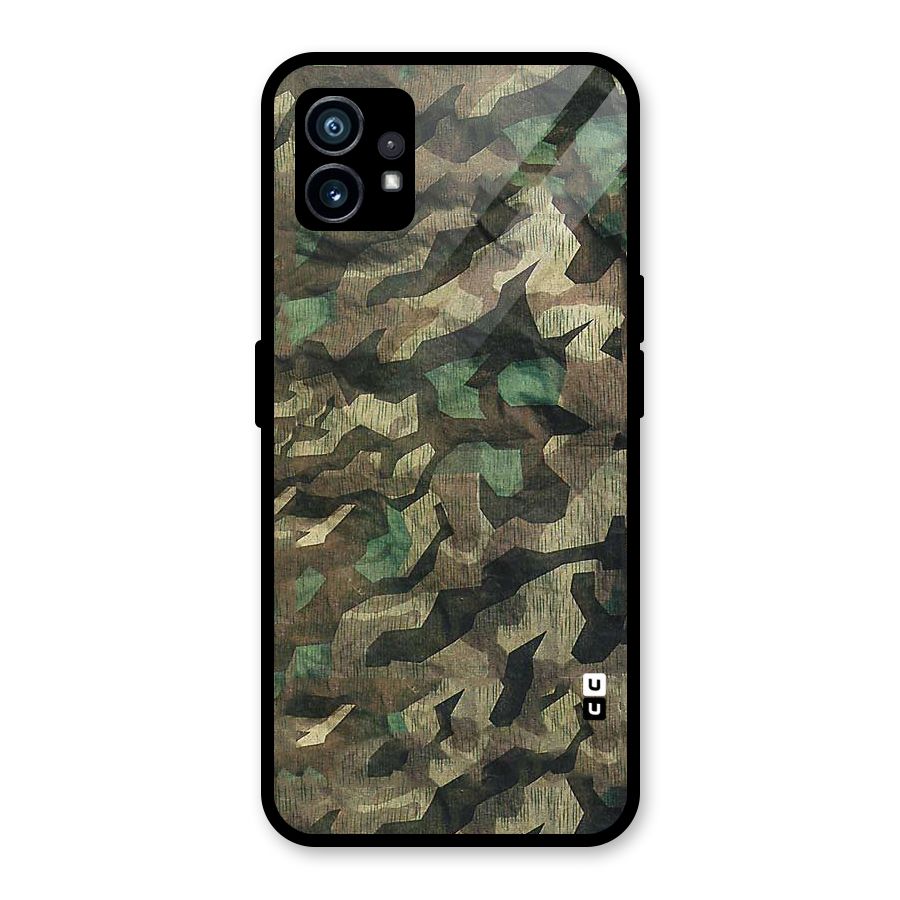 Rugged Army Glass Back Case for Nothing Phone 1