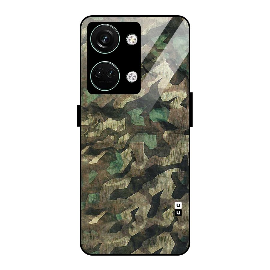 Rugged Army Glass Back Case for Oneplus Nord 3