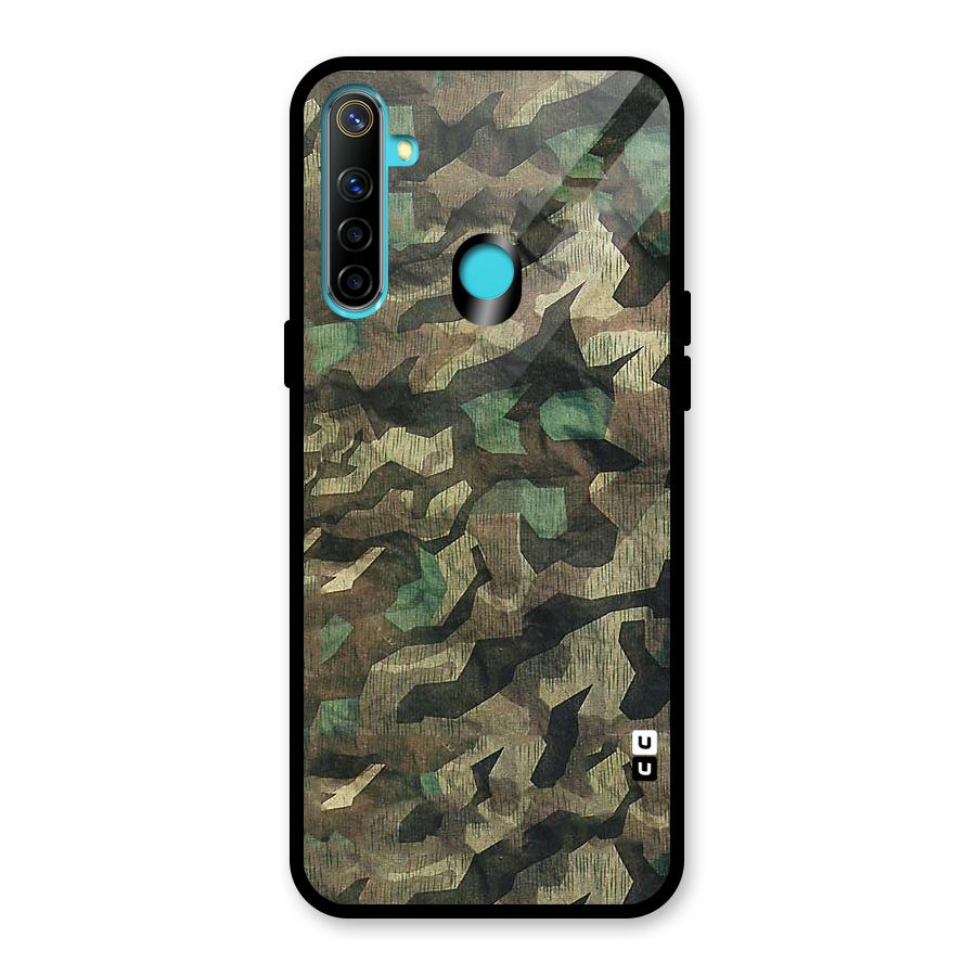 Rugged Army Glass Back Case for Realme 5