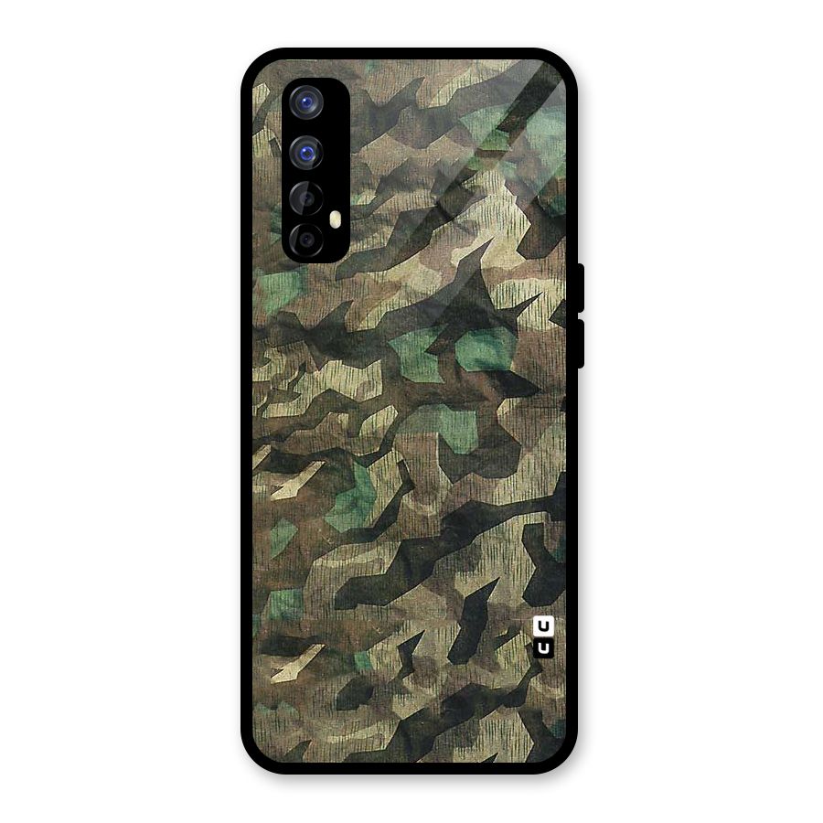Rugged Army Glass Back Case for Realme Narzo 20 Pro