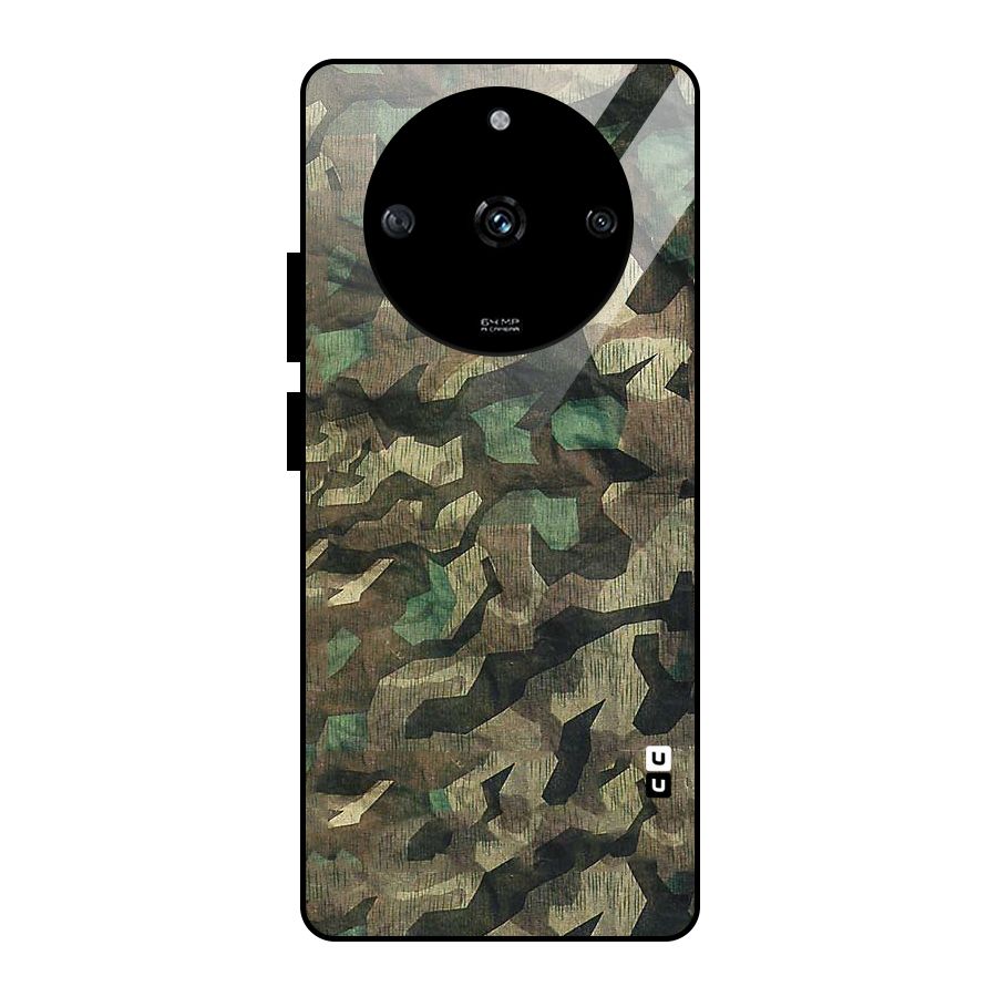 Rugged Army Glass Back Case for Realme Narzo 60 5G