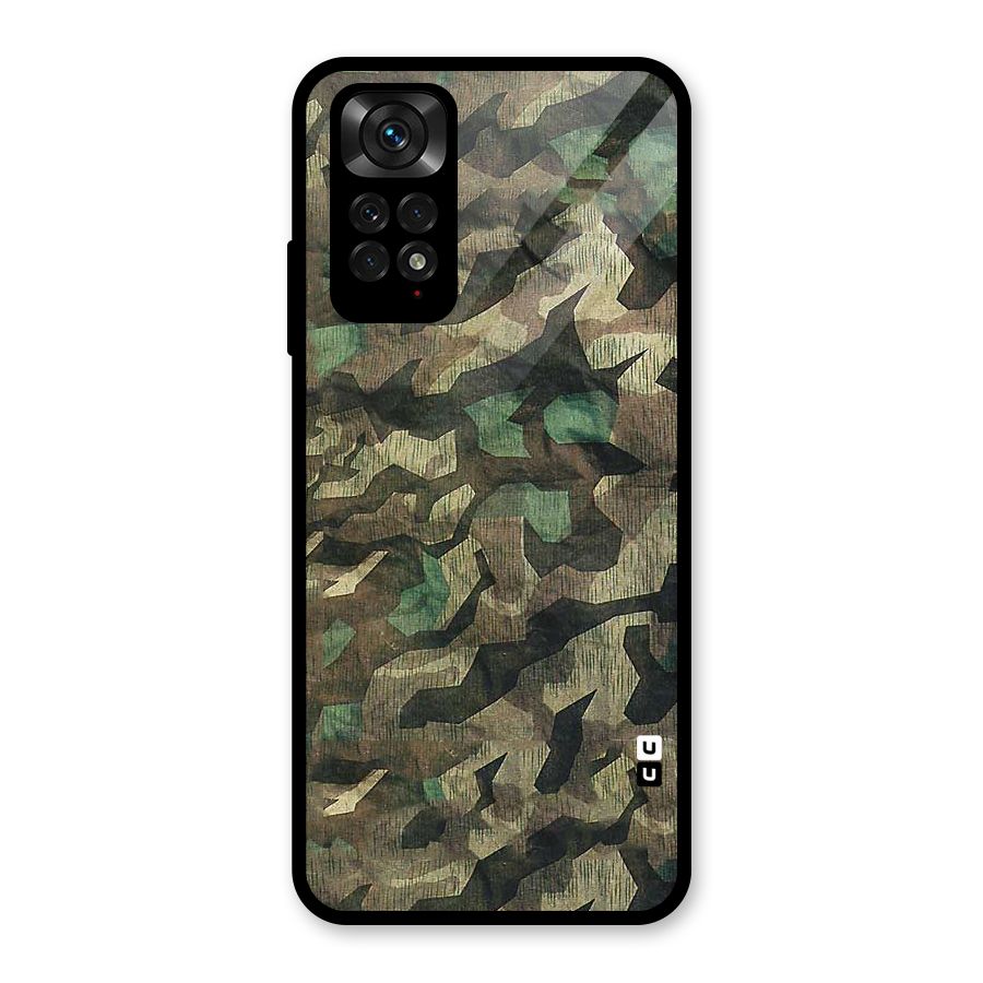 Rugged Army Glass Back Case for Redmi Note 11S
