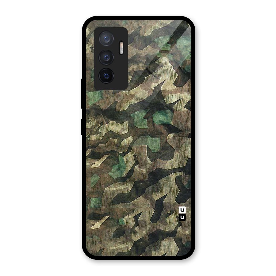 Rugged Army Glass Back Case for Vivo V23e