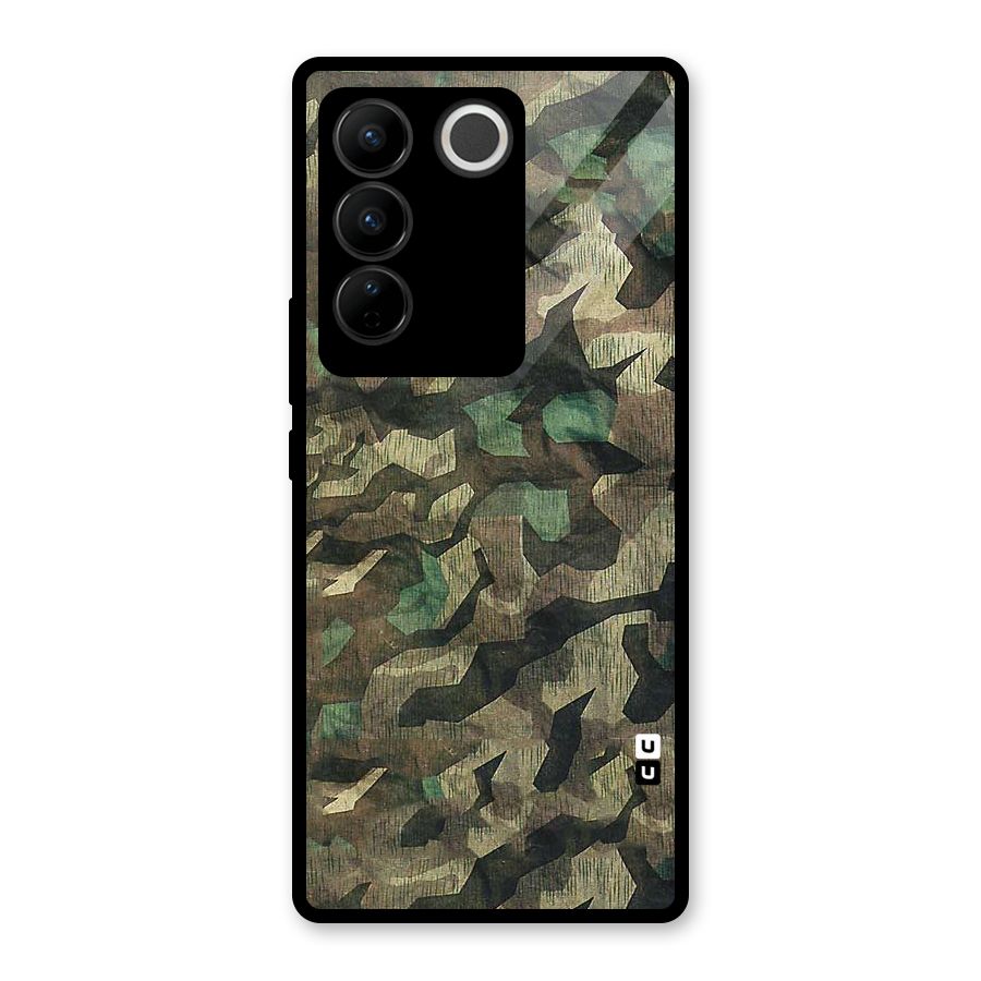 Rugged Army Glass Back Case for Vivo V27