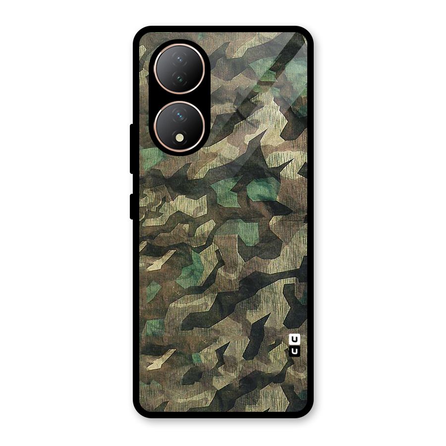 Rugged Army Glass Back Case for Vivo Y100A