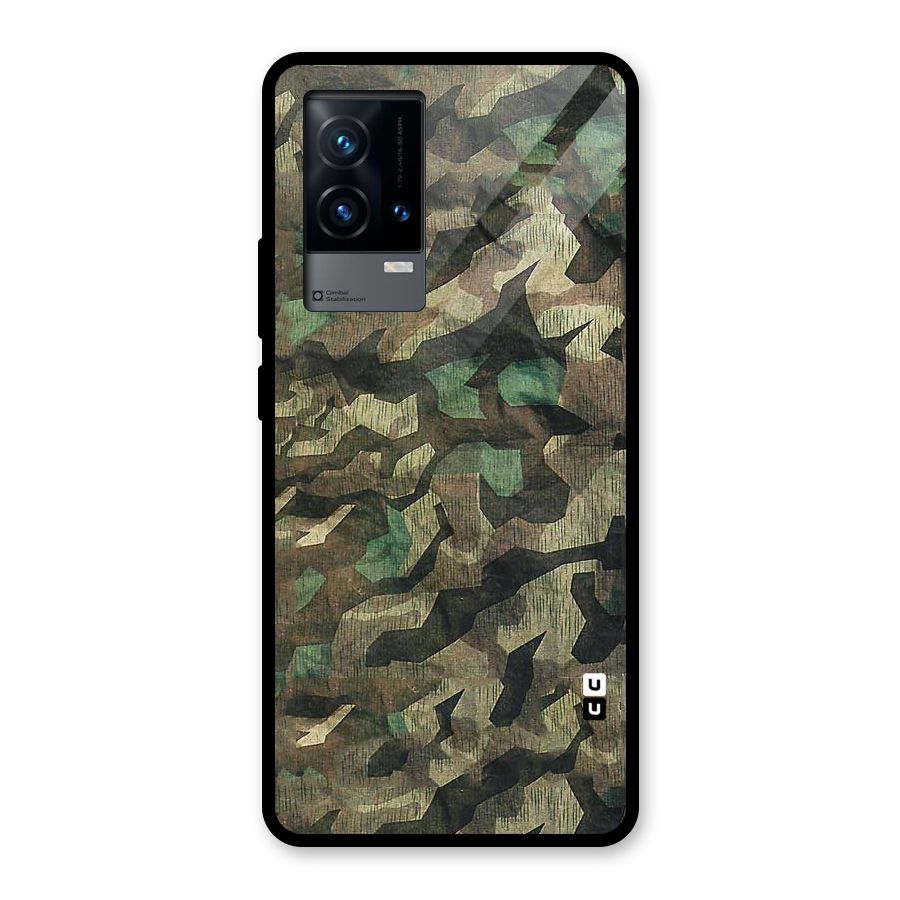 Rugged Army Glass Back Case for iQOO 9 5G