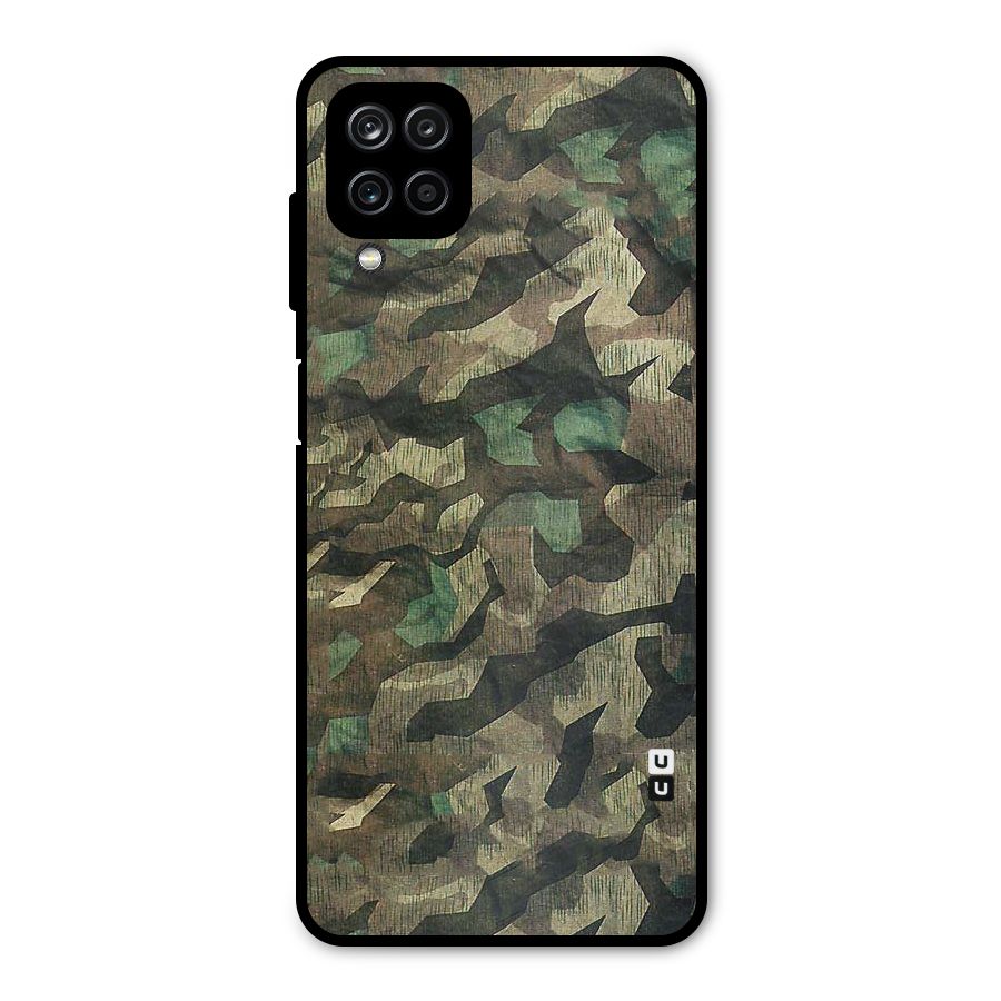 Rugged Army Metal Back Case for Galaxy A12