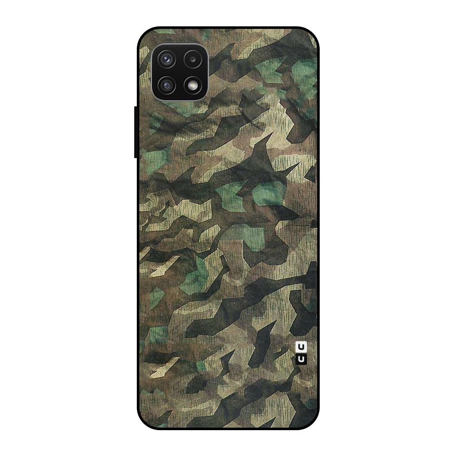 Rugged Army Metal Back Case for Galaxy A22 5G