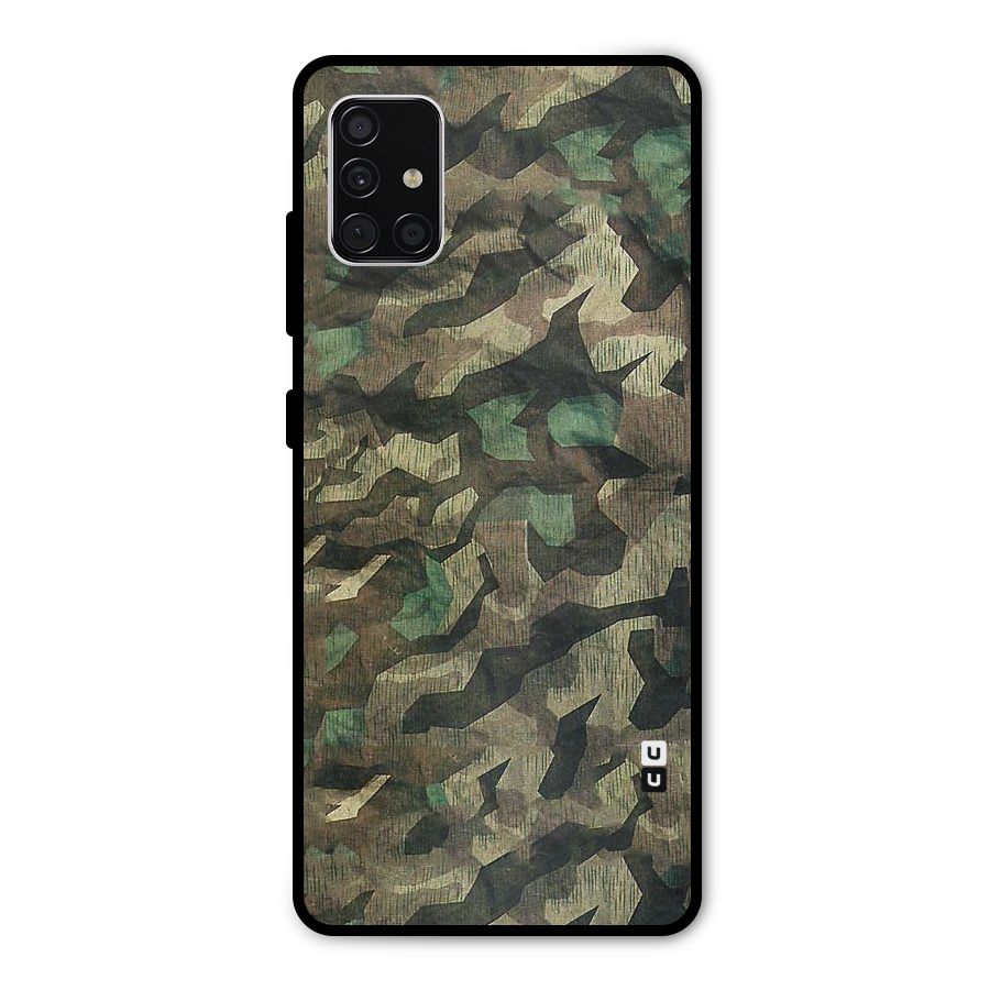 Rugged Army Metal Back Case for Galaxy A51