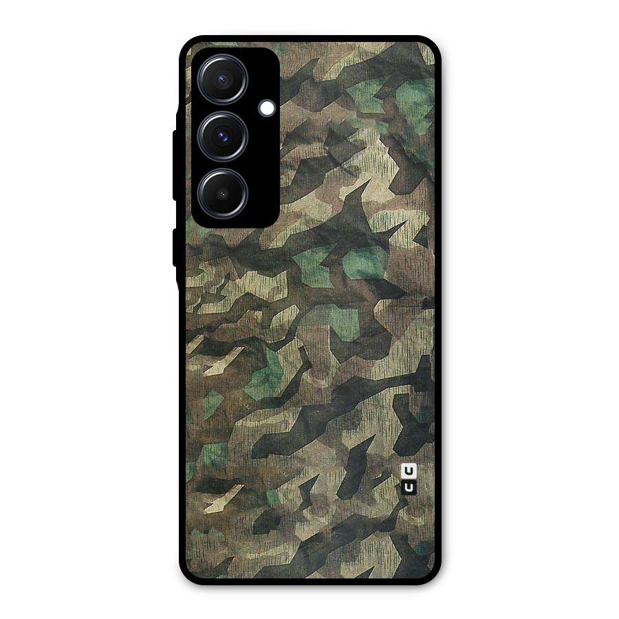 Rugged Army Metal Back Case for Galaxy A55