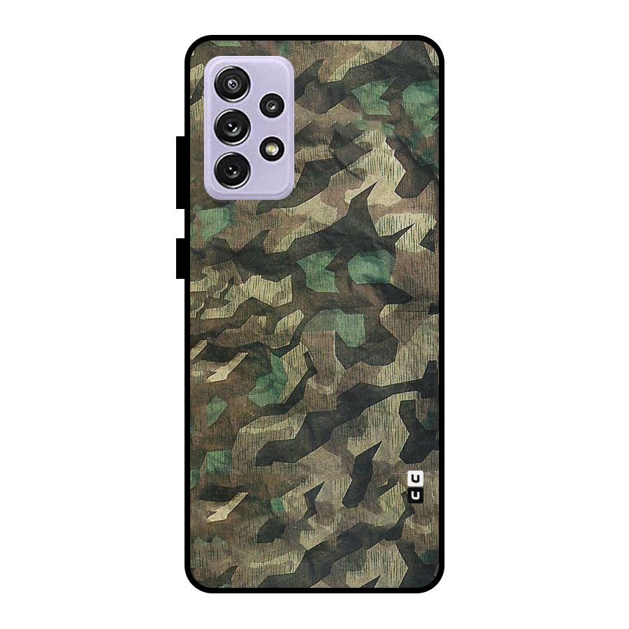 Rugged Army Metal Back Case for Galaxy A72