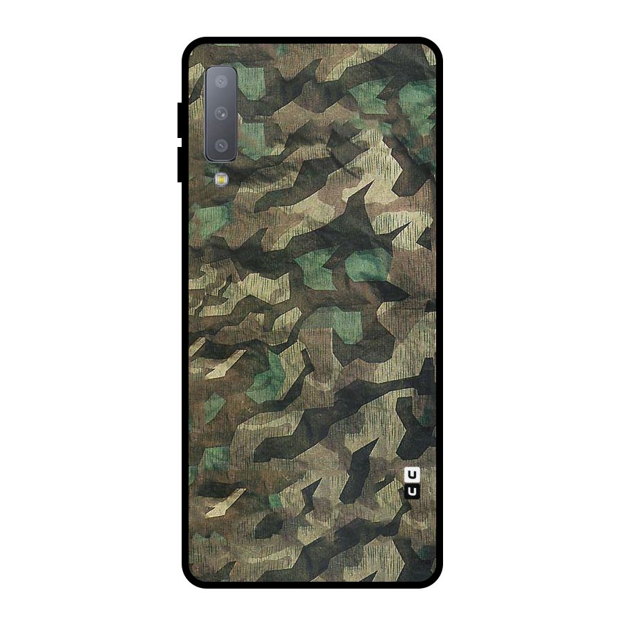 Rugged Army Metal Back Case for Galaxy A7 (2018)