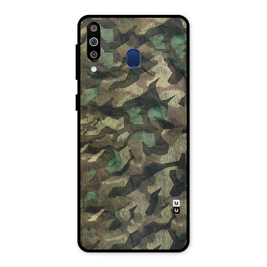 Rugged Army Metal Back Case for Galaxy M30