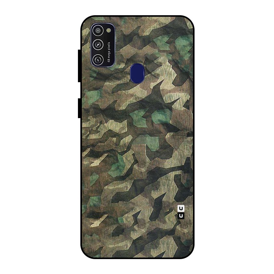 Rugged Army Metal Back Case for Galaxy M30s