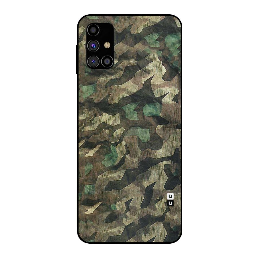 Rugged Army Metal Back Case for Galaxy M31s