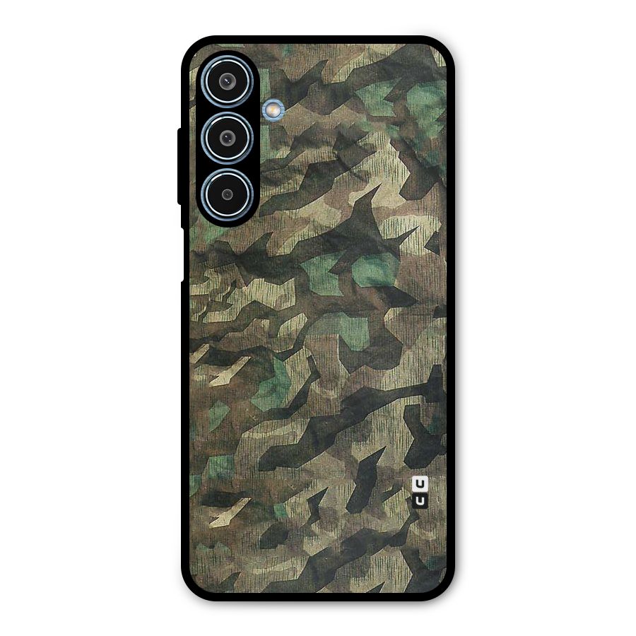 Rugged Army Metal Back Case for Galaxy M35