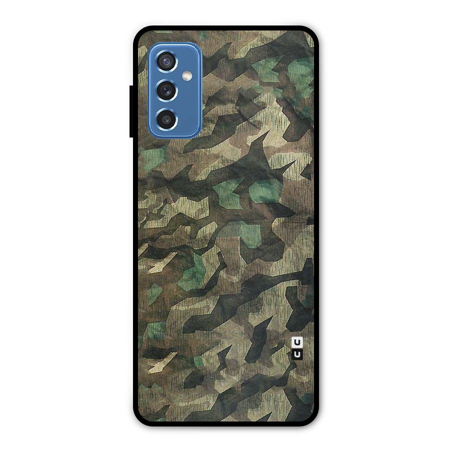Rugged Army Metal Back Case for Galaxy M52 5G
