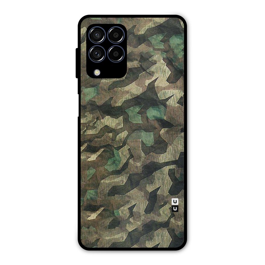 Rugged Army Metal Back Case for Galaxy M53 5G