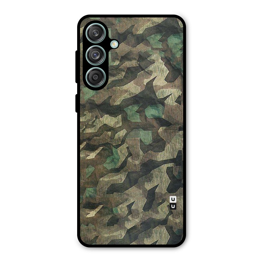 Rugged Army Metal Back Case for Galaxy M55 5G