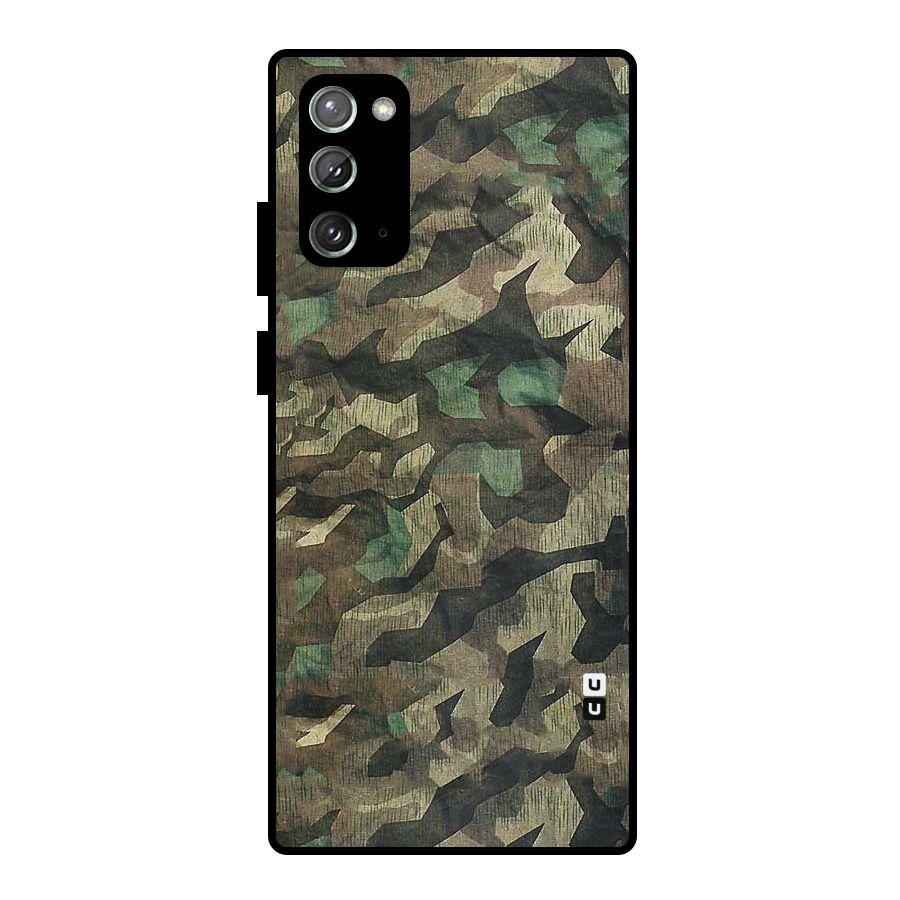 Rugged Army Metal Back Case for Galaxy Note 20