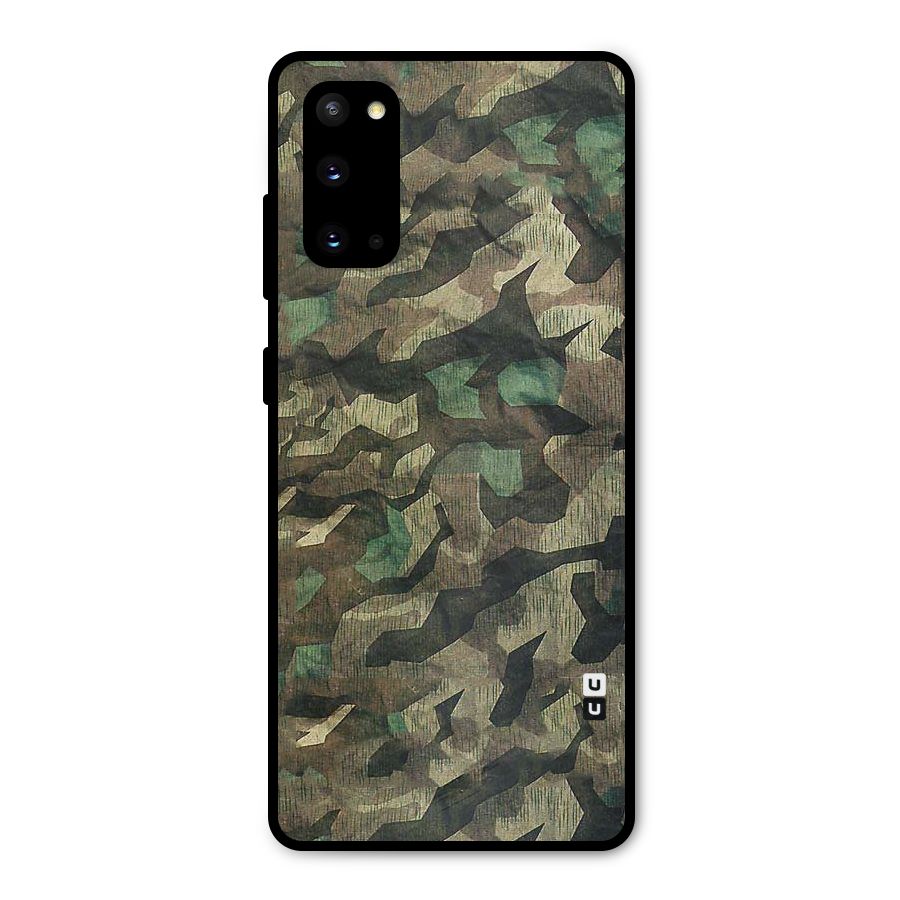 Rugged Army Metal Back Case for Galaxy S20