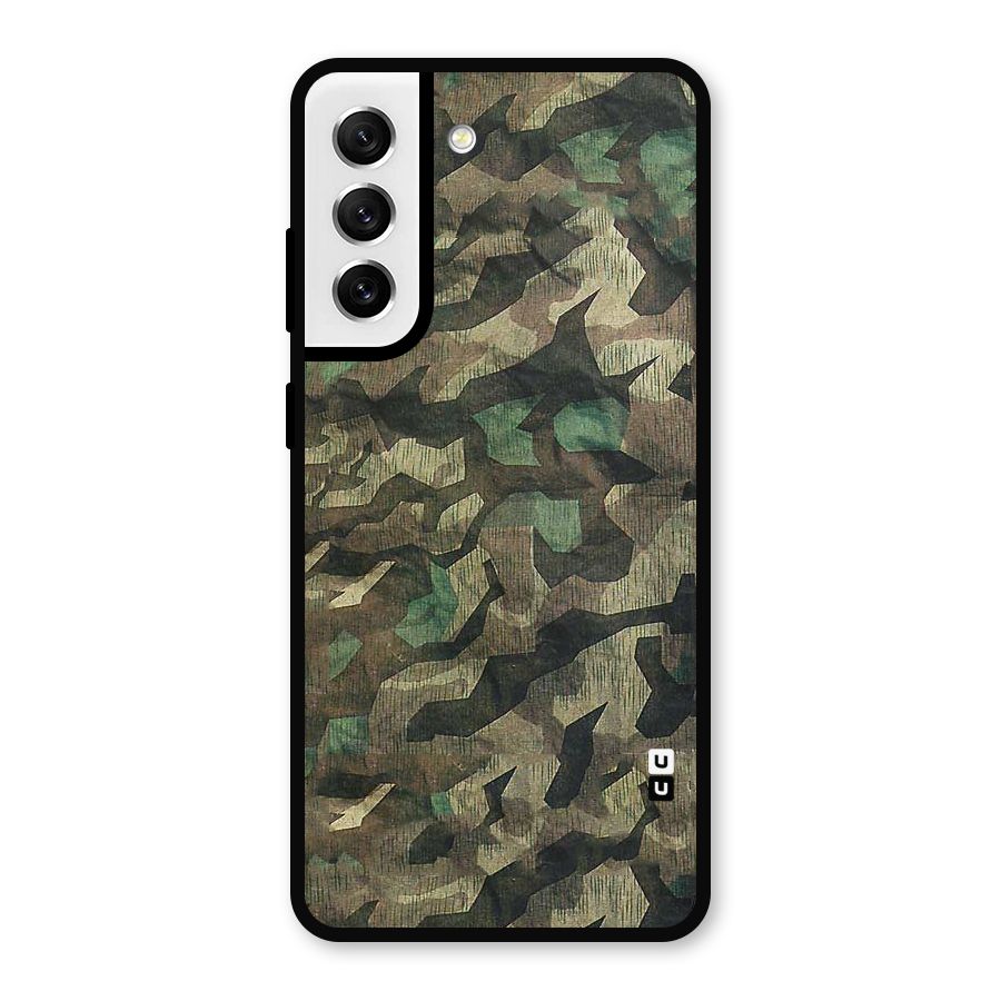 Rugged Army Metal Back Case for Galaxy S21 FE 5G