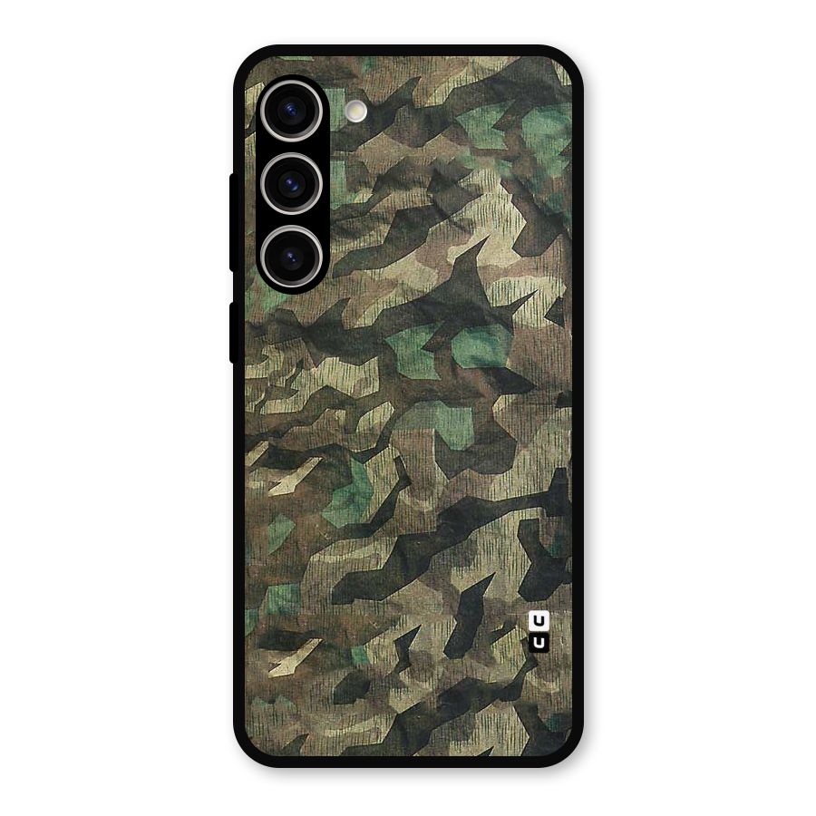 Rugged Army Metal Back Case for Galaxy S23 Plus