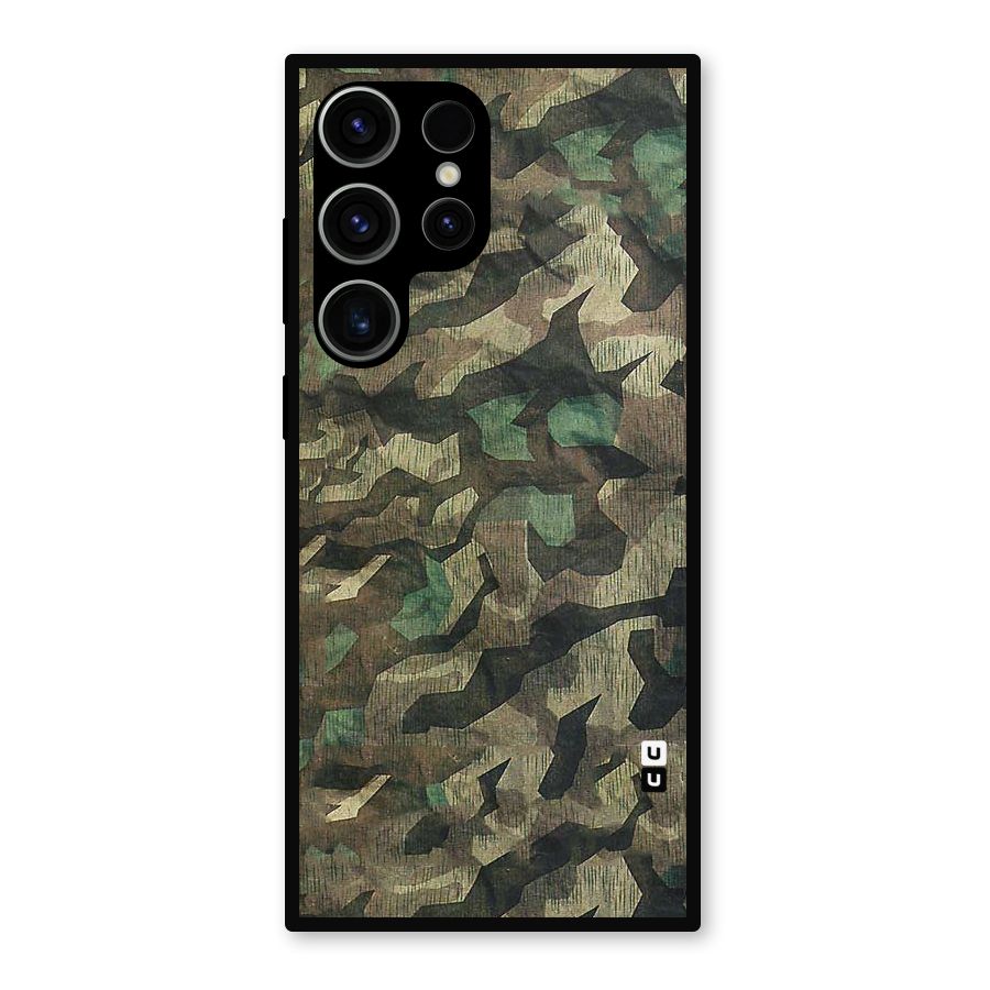 Rugged Army Metal Back Case for Galaxy S23 Ultra