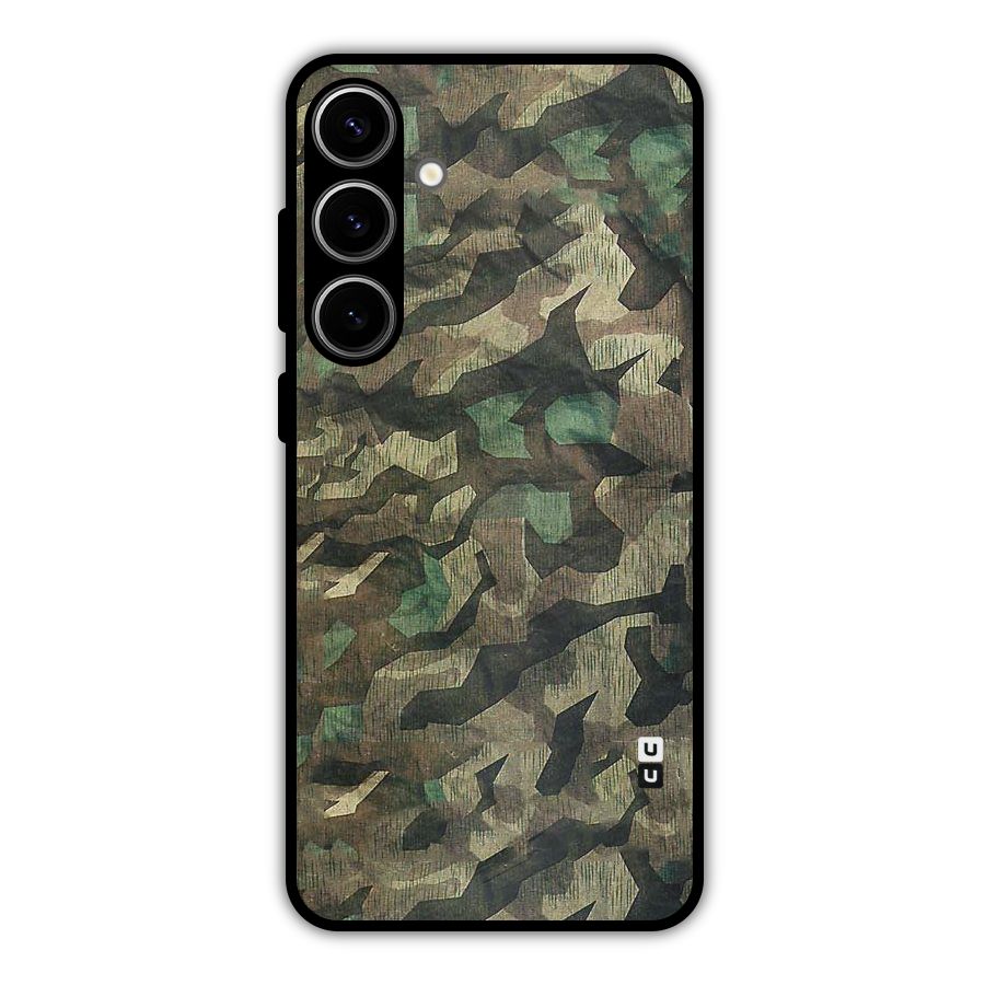 Rugged Army Metal Back Case for Galaxy S24 Plus