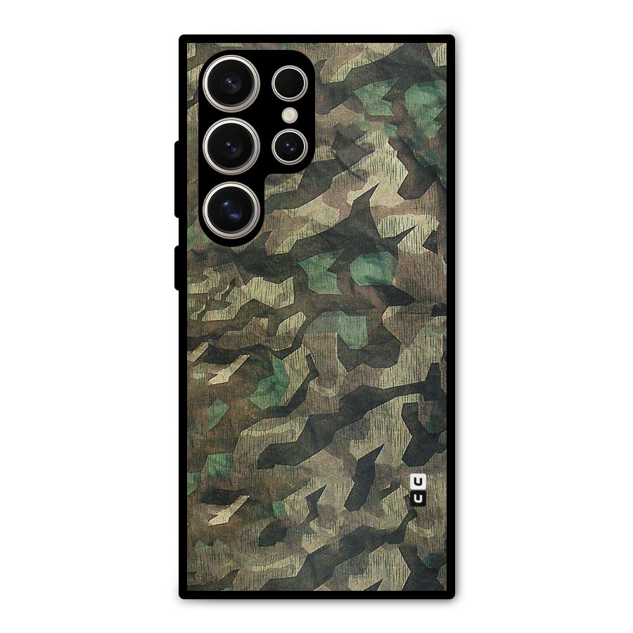 Rugged Army Metal Back Case for Galaxy S24 Ultra