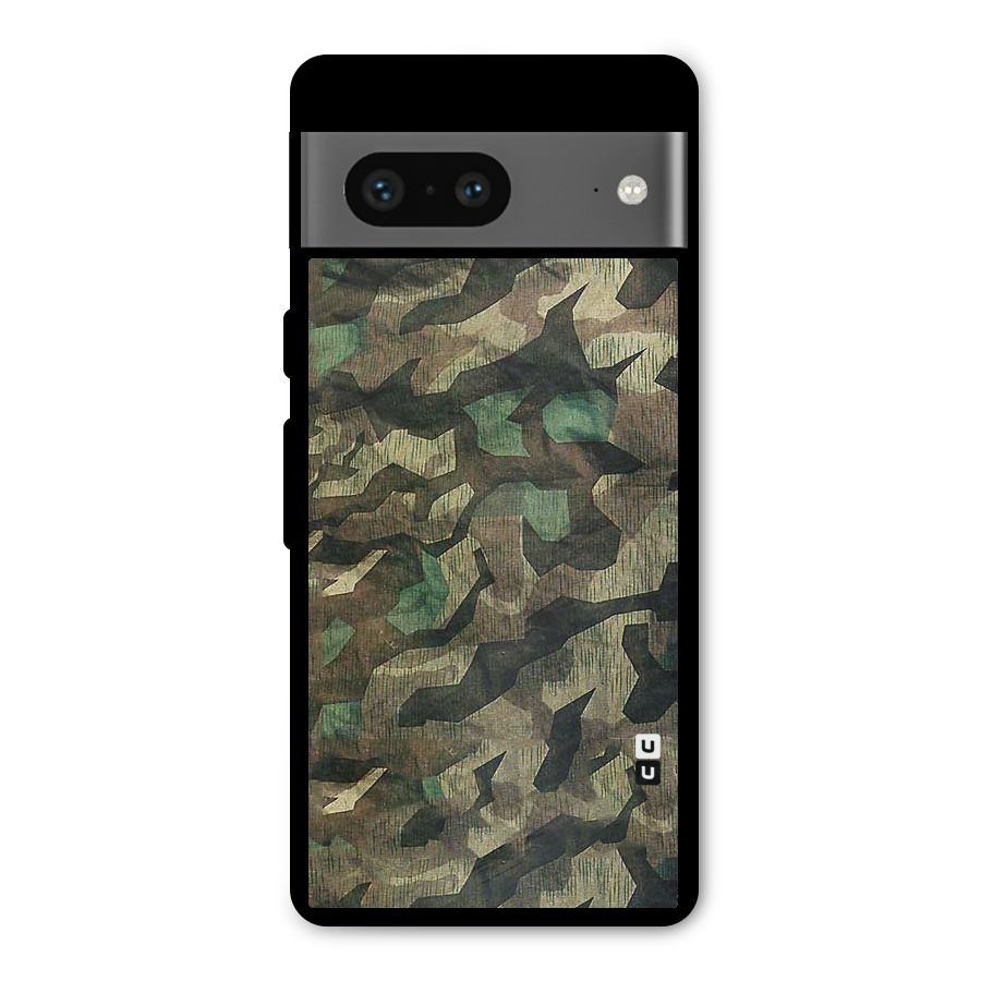 Rugged Army Metal Back Case for Google Pixel 7