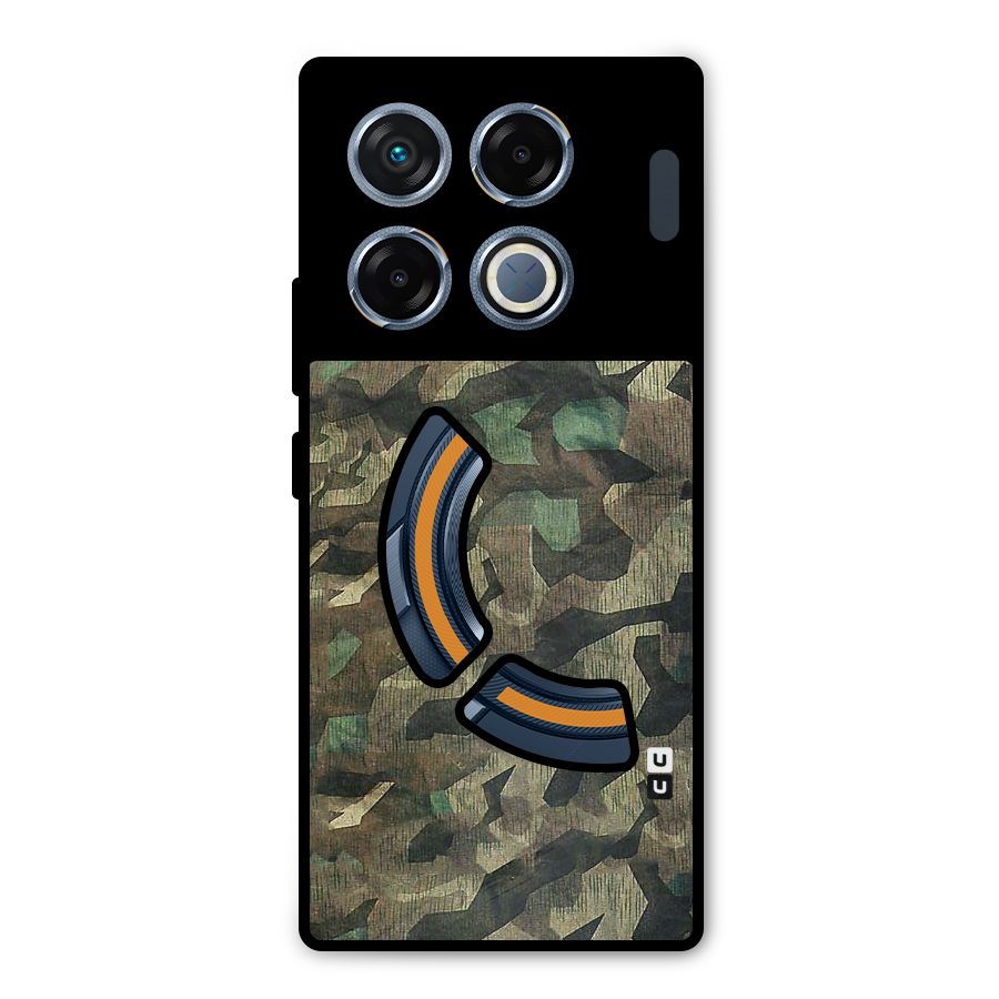 Rugged Army Metal Back Case for Infinix GT 20 Pro