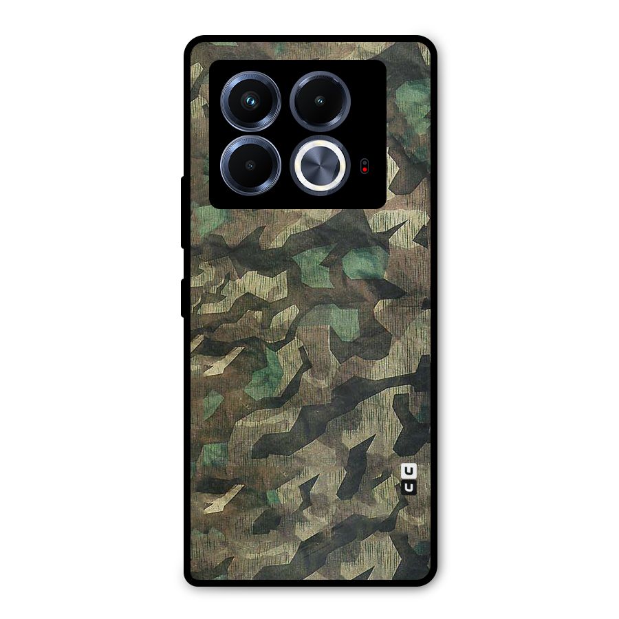 Rugged Army Metal Back Case for Infinix Note 40 5G