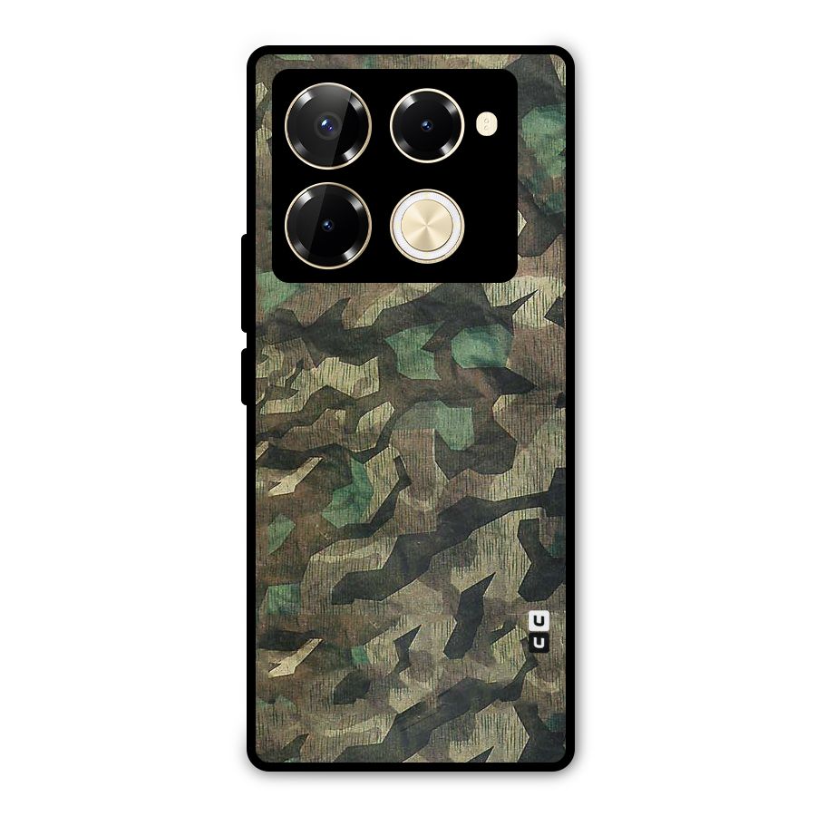 Rugged Army Metal Back Case for Infinix Note 40 Pro Plus