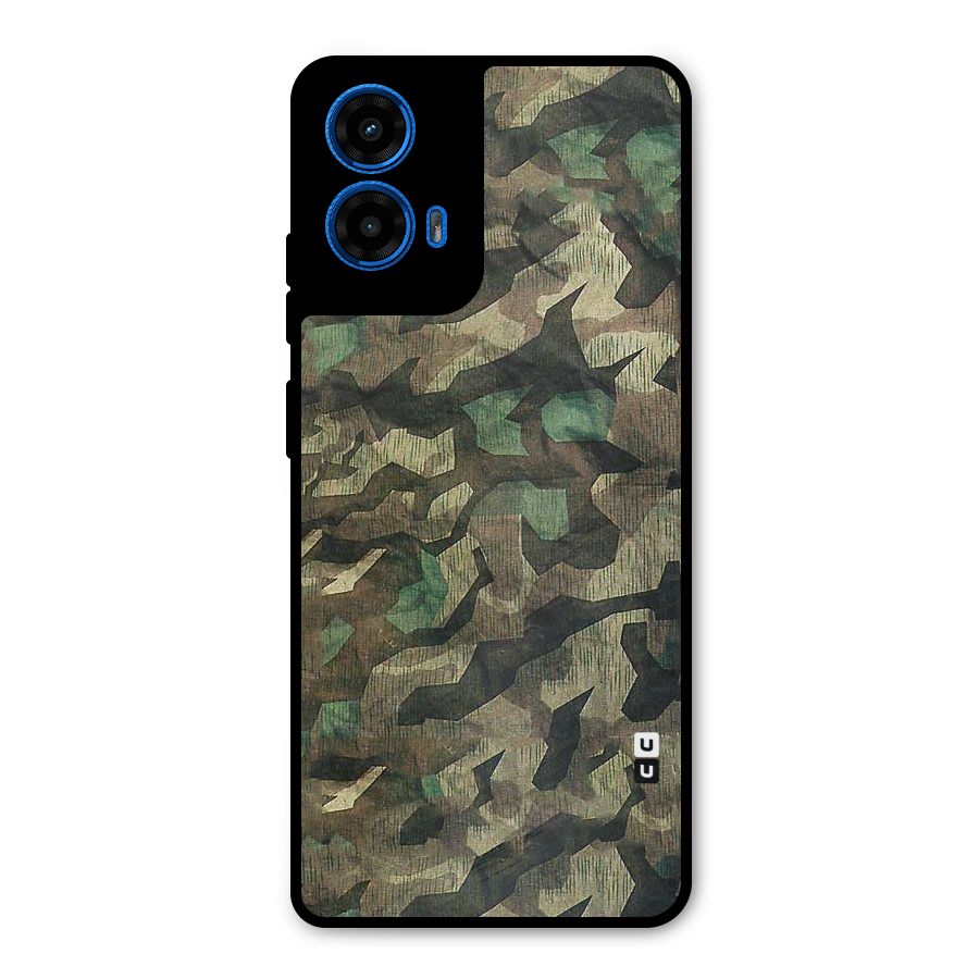 Rugged Army Metal Back Case for Moto G45