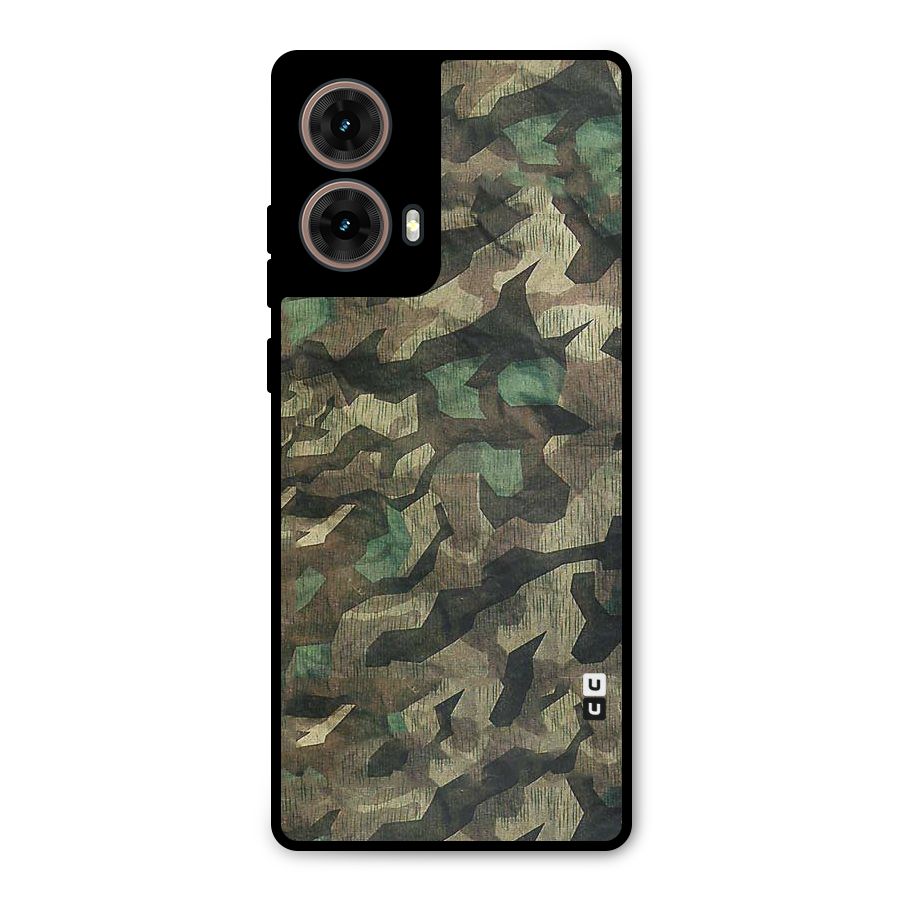 Rugged Army Metal Back Case for Moto G85