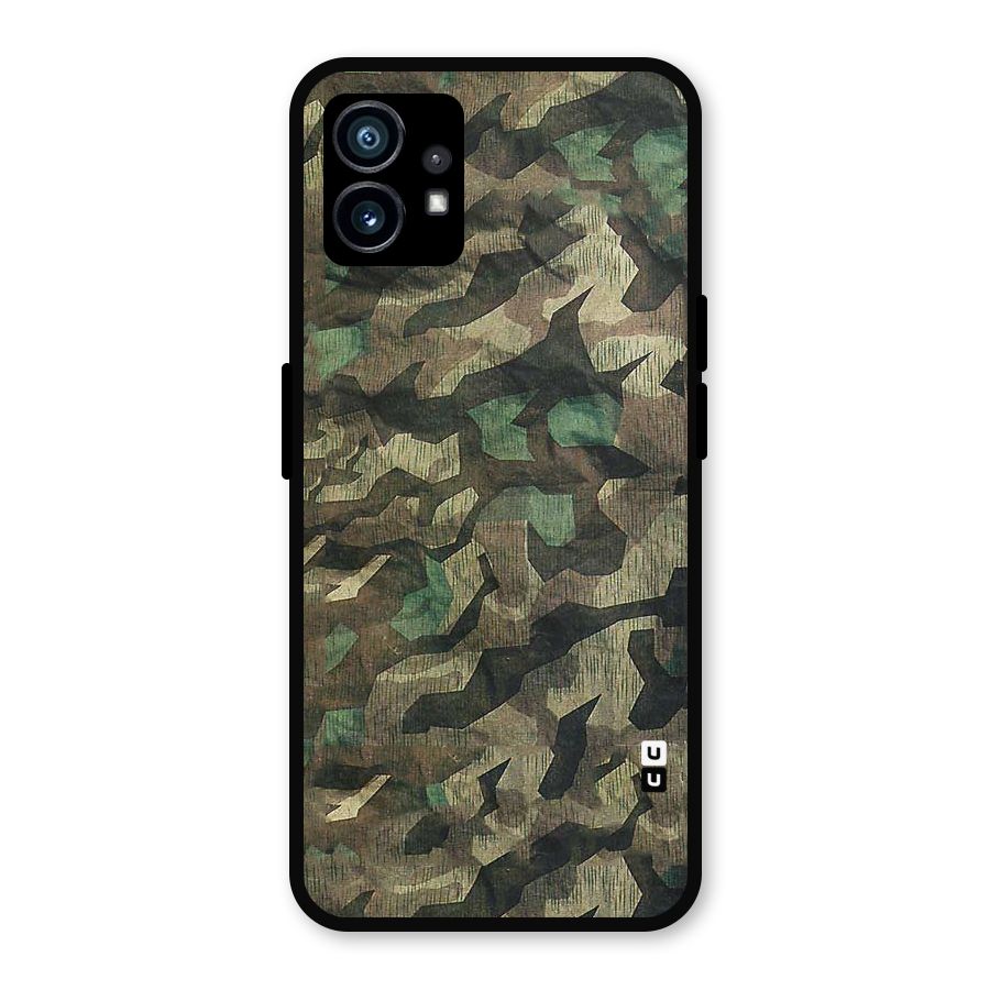 Rugged Army Metal Back Case for Nothing Phone 1