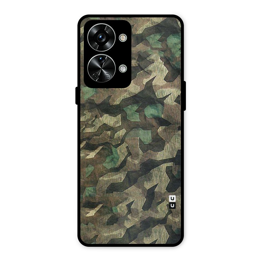 Rugged Army Metal Back Case for OnePlus Nord 2T