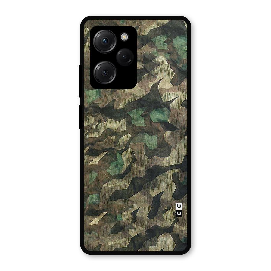 Rugged Army Metal Back Case for Poco X5 Pro