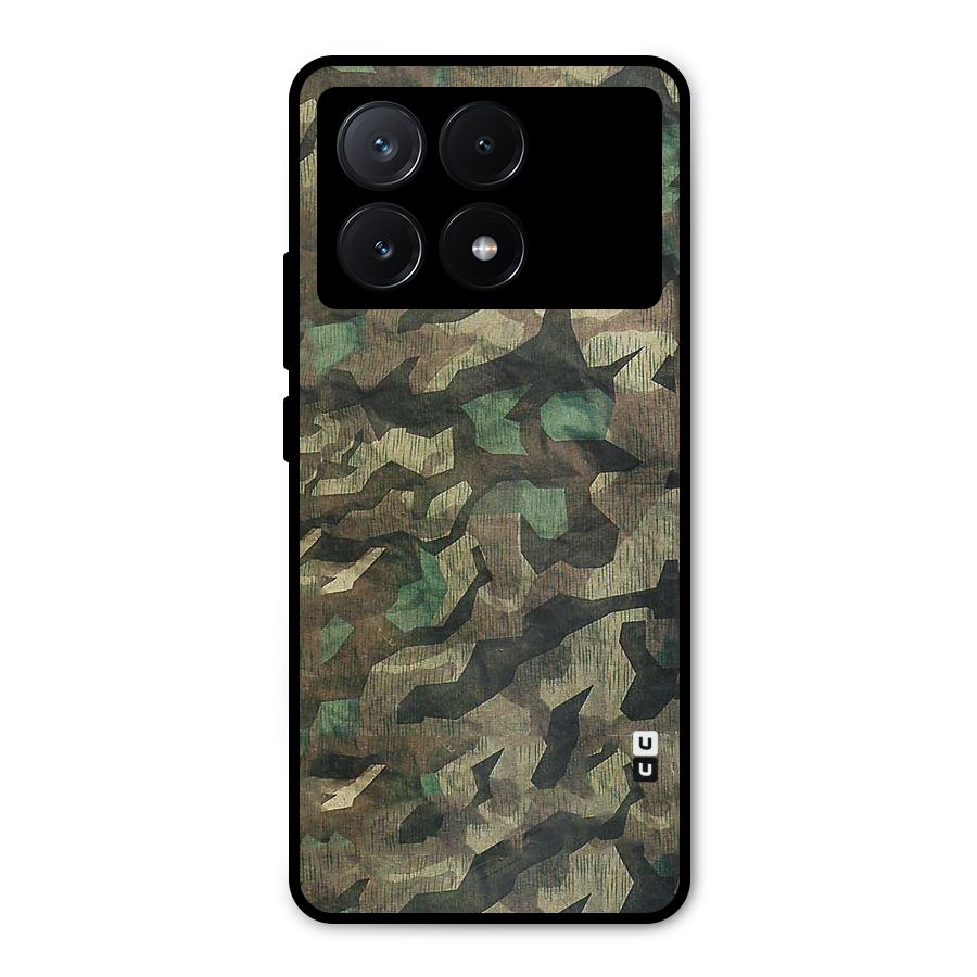 Rugged Army Metal Back Case for Poco X6 Pro
